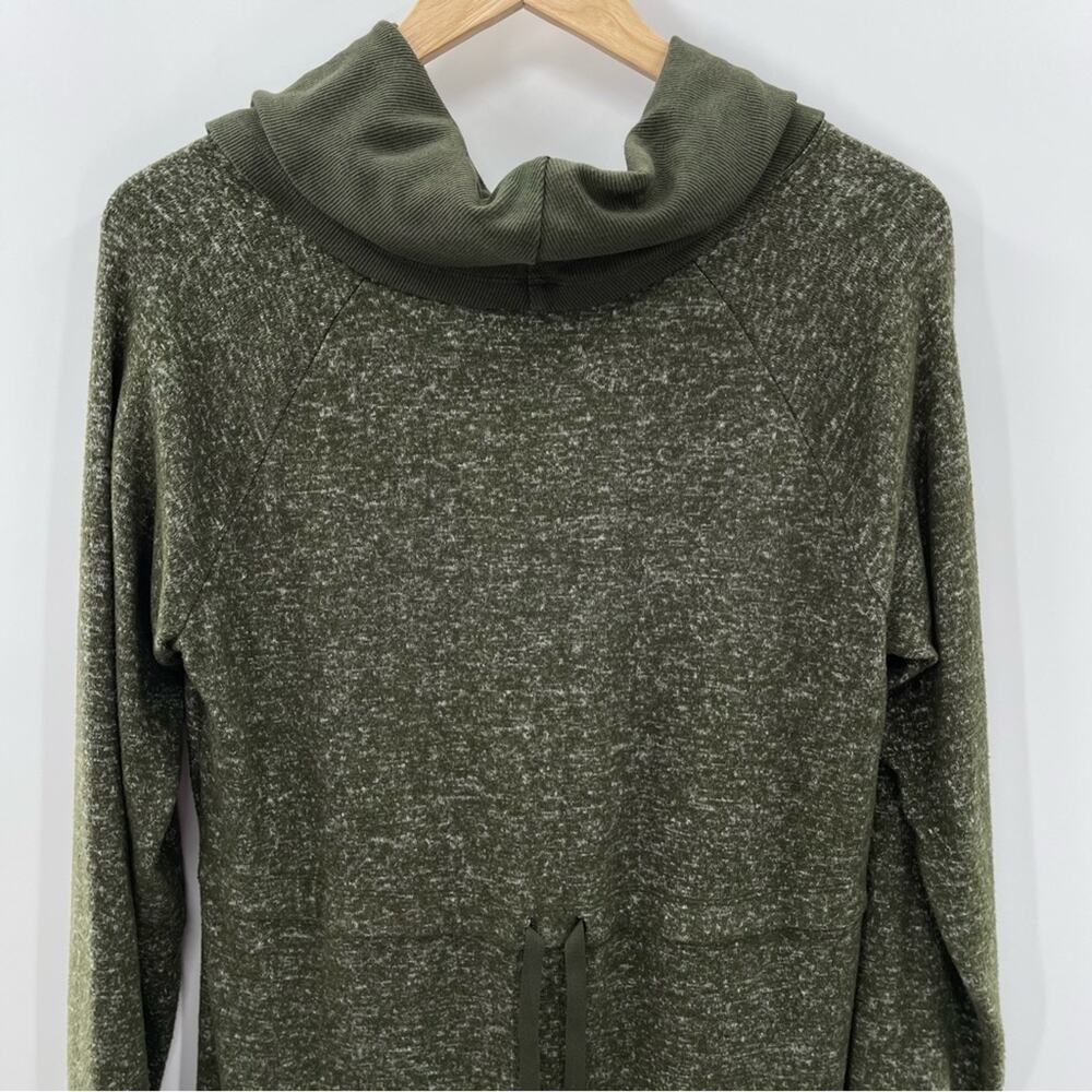 Cabi #4016 Olive Green Solace Cowl Neck Cinch Back Preppy Comfy Dress Size Small - Picture 9 of 14